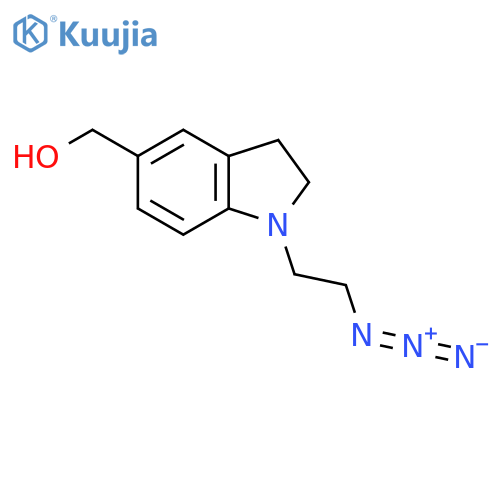 (1-(2-Azidoethyl)indolin-5-yl)methanol structure