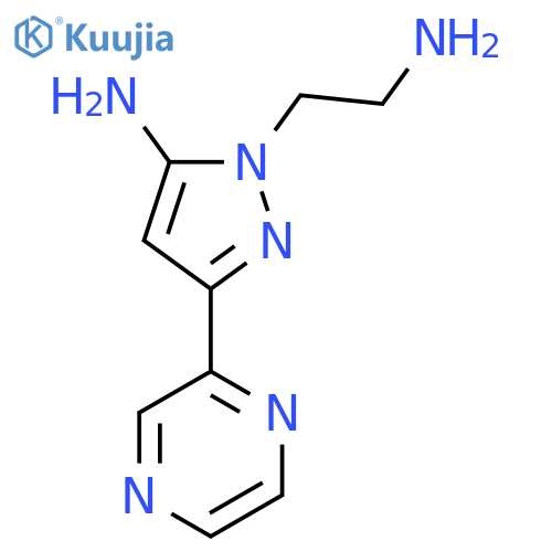 1-(2-Aminoethyl)-3-(pyrazin-2-yl)-1H-pyrazol-5-amine structure