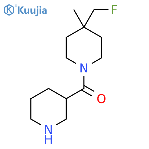 (4-(Fluoromethyl)-4-methylpiperidin-1-yl)(piperidin-3-yl)methanone structure