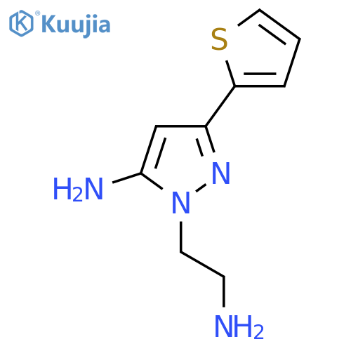1-(2-Aminoethyl)-3-(thiophen-2-yl)-1H-pyrazol-5-amine structure