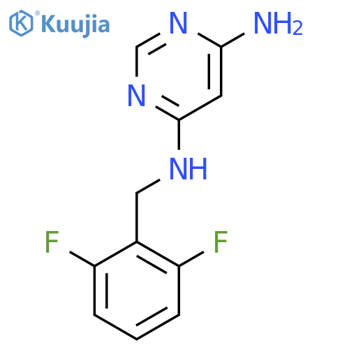 N4-(2,6-Difluorobenzyl)pyrimidine-4,6-diamine structure