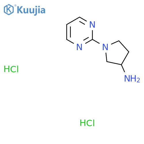 1-(Pyrimidin-2-yl)pyrrolidin-3-amine dihydrochloride structure