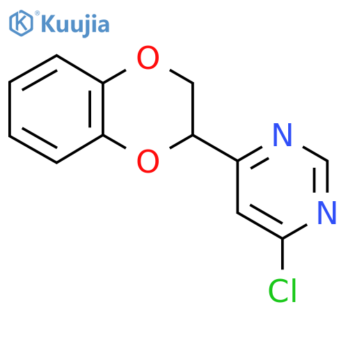 4-Chloro-6-(2,3-dihydrobenzo[b][1,4]dioxin-2-yl)pyrimidine structure