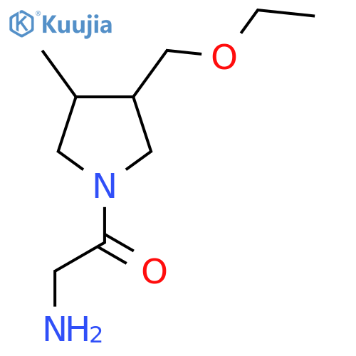 2-Amino-1-(3-(ethoxymethyl)-4-methylpyrrolidin-1-yl)ethan-1-one structure