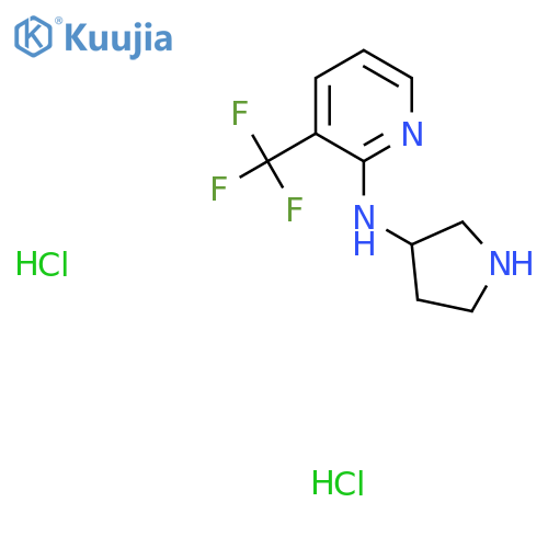 N-(Pyrrolidin-3-yl)-3-(trifluoromethyl)pyridin-2-amine dihydrochloride structure