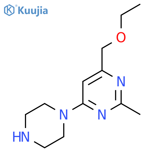 4-(Ethoxymethyl)-2-methyl-6-(piperazin-1-yl)pyrimidine structure
