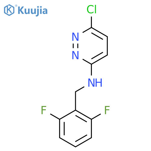 6-chloro-N-(2,6-difluorobenzyl)pyridazin-3-amine structure