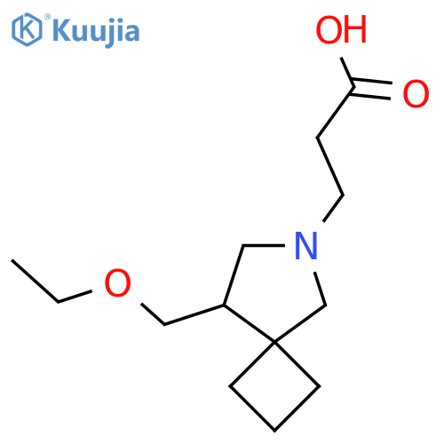 3-(8-(Ethoxymethyl)-6-azaspiro[3.4]octan-6-yl)propanoic acid structure