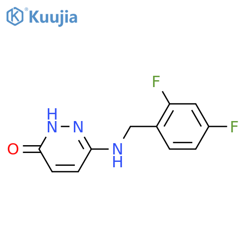6-((2,4-Difluorobenzyl)amino)pyridazin-3-ol structure