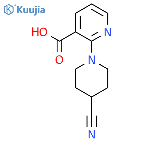 2-(4-Cyanopiperidin-1-yl)nicotinic acid structure