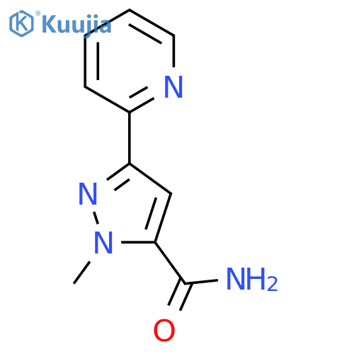 1-methyl-3-(pyridin-2-yl)-1H-pyrazole-5-carboxamide structure