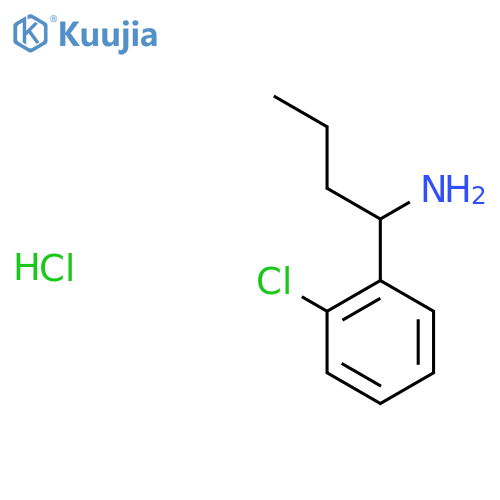 1-(2-chlorophenyl)butan-1-amine hydrochloride structure