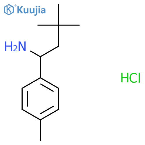 3,3-Dimethyl-1-(p-tolyl)butan-1-amine hydrochloride structure
