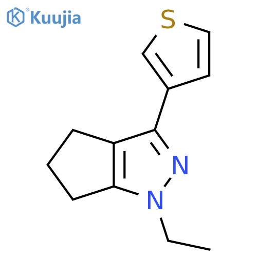 1-Ethyl-3-(thiophen-3-yl)-1,4,5,6-tetrahydrocyclopenta[c]pyrazole structure