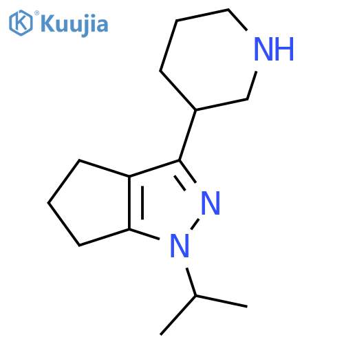1-Isopropyl-3-(piperidin-3-yl)-1,4,5,6-tetrahydrocyclopenta[c]pyrazole structure