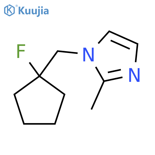 1-[(1-fluorocyclopentyl)methyl]-2-methyl-1H-imidazole structure