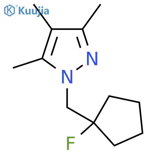 1-[(1-fluorocyclopentyl)methyl]-3,4,5-trimethyl-1H-pyrazole structure