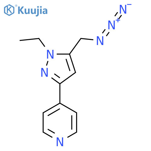 4-(5-(Azidomethyl)-1-ethyl-1H-pyrazol-3-yl)pyridine structure