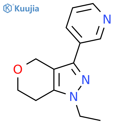 1-Ethyl-3-(pyridin-3-yl)-1,4,6,7-tetrahydropyrano[4,3-c]pyrazole structure