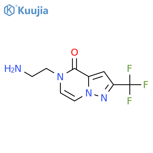 5-(2-Aminoethyl)-2-(trifluoromethyl)pyrazolo[1,5-a]pyrazin-4(5H)-one structure