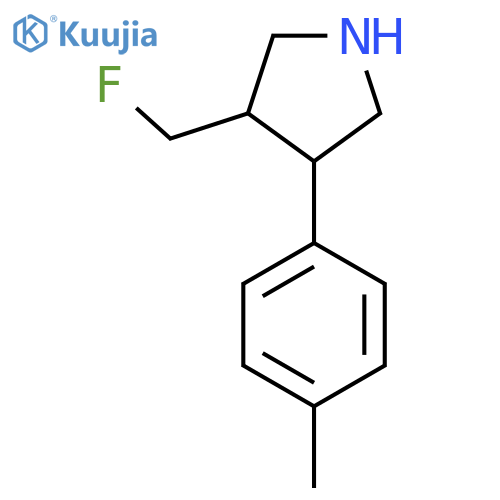 3-(Fluoromethyl)-4-(p-tolyl)pyrrolidine structure