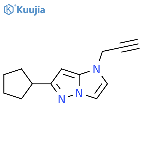 6-cyclopentyl-1-(prop-2-yn-1-yl)-1H-imidazo[1,2-b]pyrazole structure