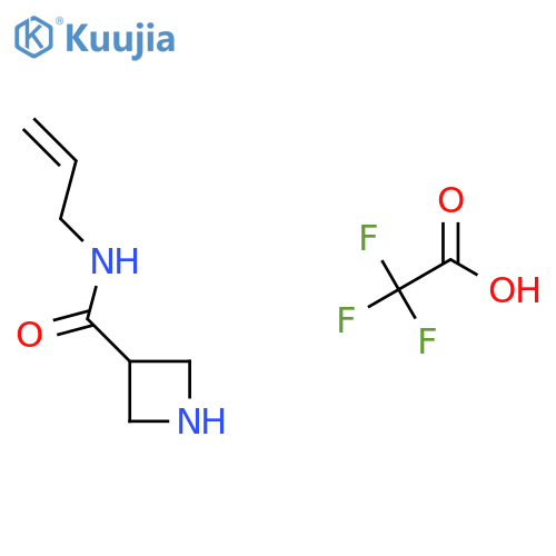 N-Allylazetidine-3-carboxamide 2,2,2-trifluoroacetate structure