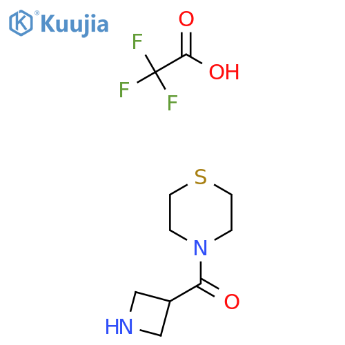 Azetidin-3-yl(thiomorpholino)methanone 2,2,2-trifluoroacetate structure