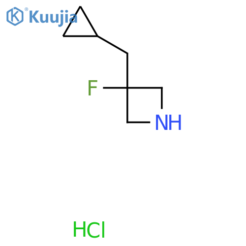 3-(Cyclopropylmethyl)-3-fluoroazetidine hydrochloride structure