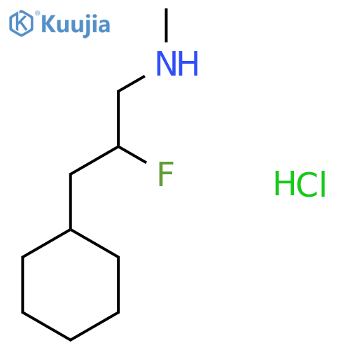 (3-Cyclohexyl-2-fluoropropyl)(methyl)amine hydrochloride structure