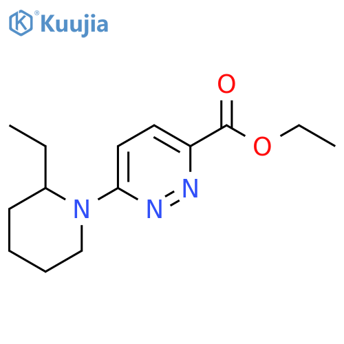 Ethyl 6-(2-ethylpiperidin-1-yl)pyridazine-3-carboxylate structure