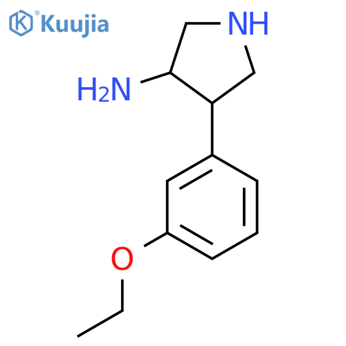 4-(3-ethoxyphenyl)pyrrolidin-3-amine structure