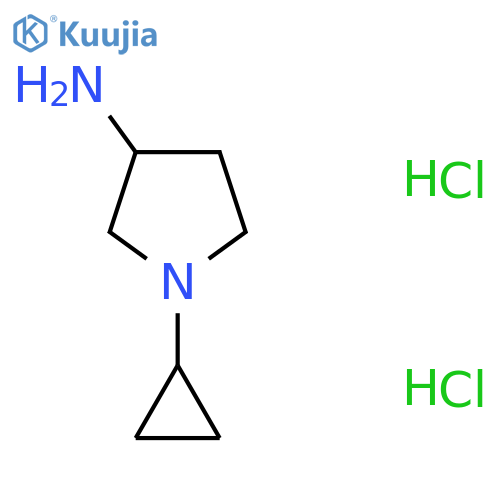 1-Cyclopropylpyrrolidin-3-amine dihydrochloride structure