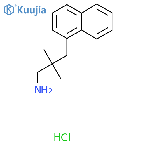 2,2-Dimethyl-3-(naphthalen-1-yl)propan-1-amine hydrochloride structure