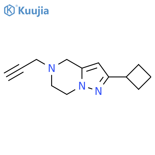 2-Cyclobutyl-5-(prop-2-yn-1-yl)-4,5,6,7-tetrahydropyrazolo[1,5-a]pyrazine structure