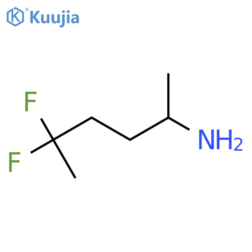 5,5-difluorohexan-2-amine structure