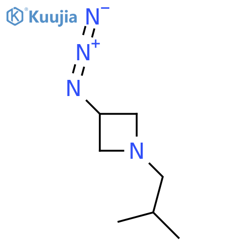 3-Azido-1-isobutylazetidine structure