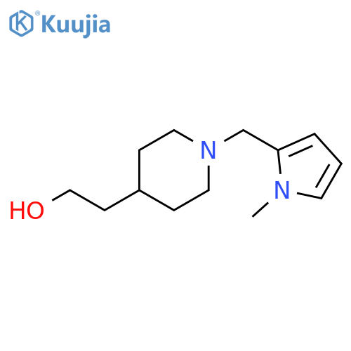 2-(1-((1-methyl-1H-pyrrol-2-yl)methyl)piperidin-4-yl)ethan-1-ol structure