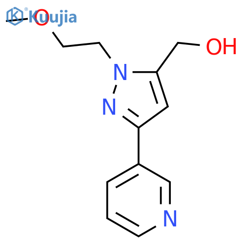 (1-(2-methoxyethyl)-3-(pyridin-3-yl)-1H-pyrazol-5-yl)methanol structure
