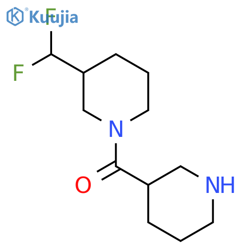 (3-(Difluoromethyl)piperidin-1-yl)(piperidin-3-yl)methanone structure
