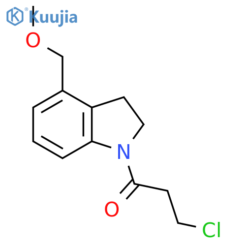 3-Chloro-1-(4-(methoxymethyl)indolin-1-yl)propan-1-one structure