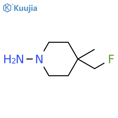 4-(fluoromethyl)-4-methylpiperidin-1-amine structure