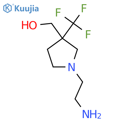 (1-(2-Aminoethyl)-3-(trifluoromethyl)pyrrolidin-3-yl)methanol structure