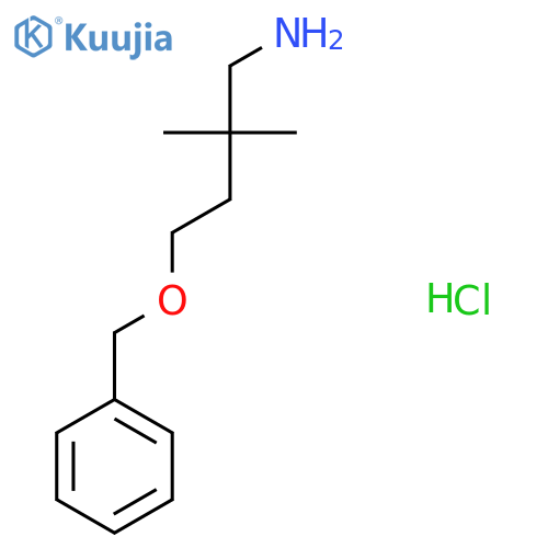 4-(Benzyloxy)-2,2-dimethylbutan-1-amine hydrochloride structure