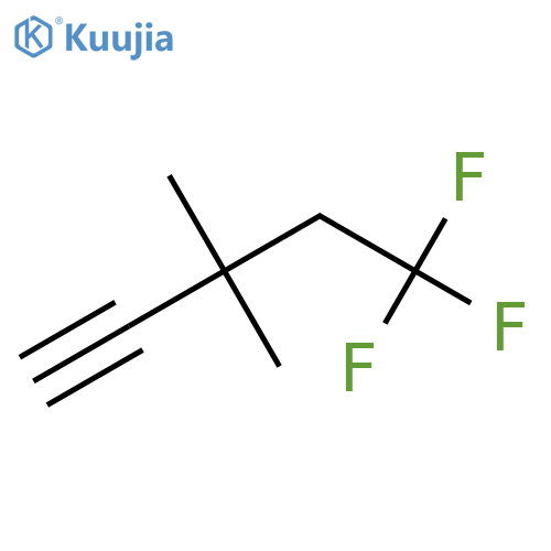 5,5,5-Trifluoro-3,3-dimethylpent-1-yne structure