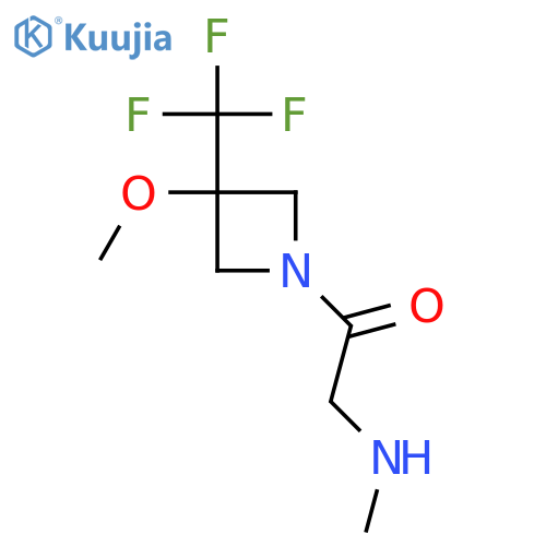 1-(3-Methoxy-3-(trifluoromethyl)azetidin-1-yl)-2-(methylamino)ethan-1-one structure