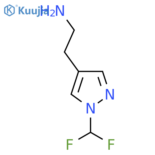 2-[1-(difluoromethyl)-1H-pyrazol-4-yl]ethan-1-amine structure