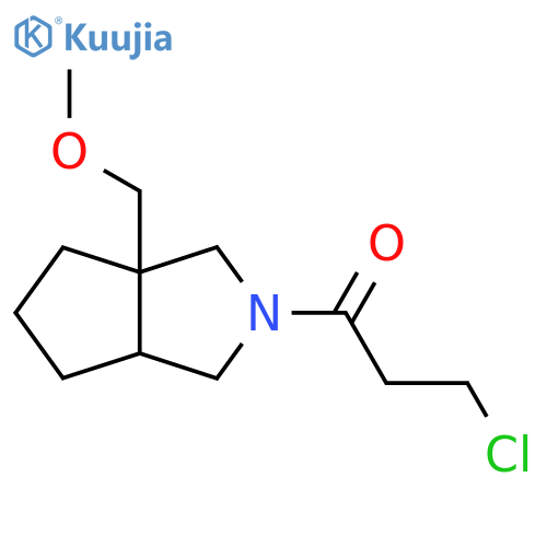 3-chloro-1-(3a-(methoxymethyl)hexahydrocyclopenta[c]pyrrol-2(1H)-yl)propan-1-one structure
