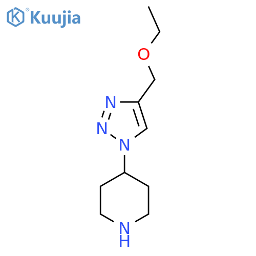 4-(4-(ethoxymethyl)-1H-1,2,3-triazol-1-yl)piperidine structure