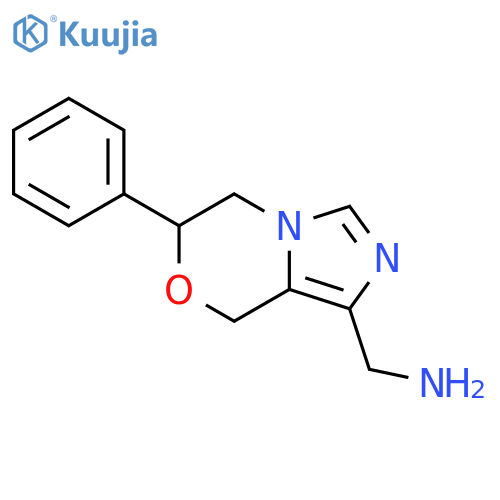 (6-Phenyl-5,6-dihydro-8H-imidazo[5,1-c][1,4]oxazin-1-yl)methanamine structure